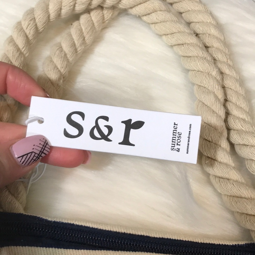 Summer & Rose striped rope tote - Picture 2 of 4
